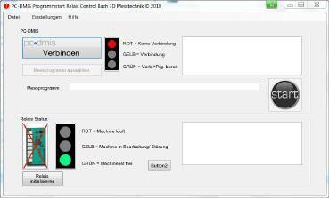 Relais Control Potentialfrei - BEISPIEL: Relais Control fr PC-DMIS. Programm zum Ansteuern von Relais Platinen.